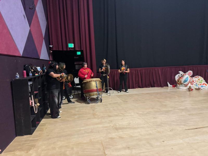 Musicians with traditional drums